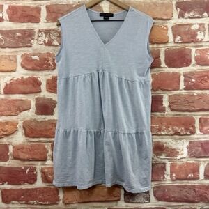 Anthropoplogie Sanctuary Tunic Dress Women's L Blue Slub Casual Beachy Sundress